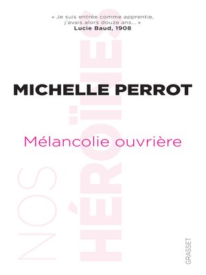 cover image of Mélancolie ouvrière